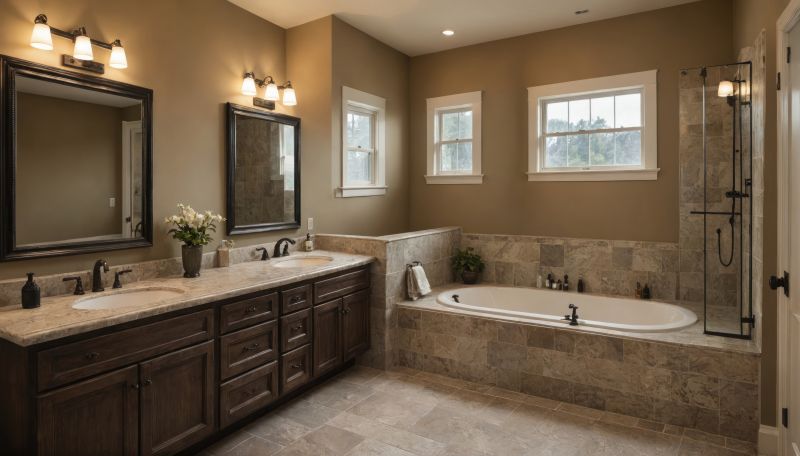 Luxury Bathroom with Double Vanities